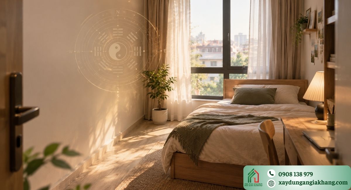 Hóa giải phong thủy phòng trọ không cần sửa chữa kết cấu