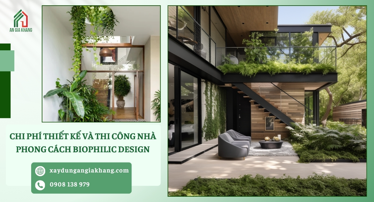 Chi phí thiết kế và thi công nhà phong cách Biophilic Design