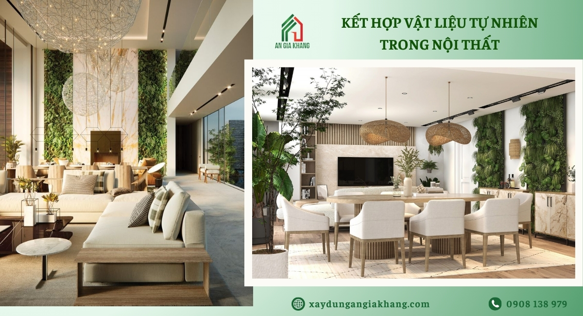 Kết hợp vật liệu từ tự nhiên