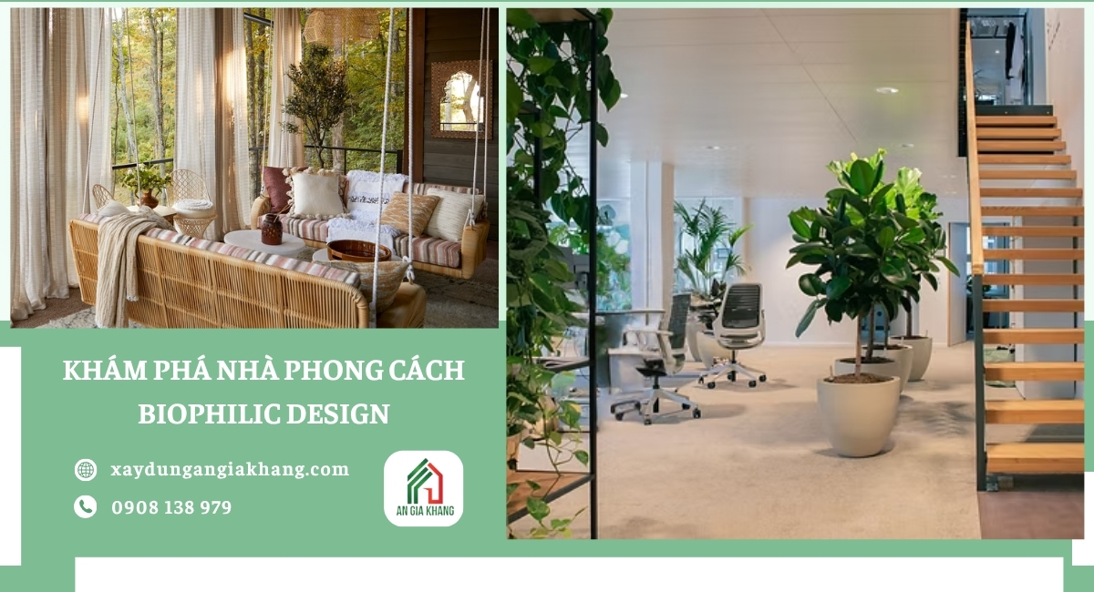 Khám phá nhà phong cách Biophilic Design
