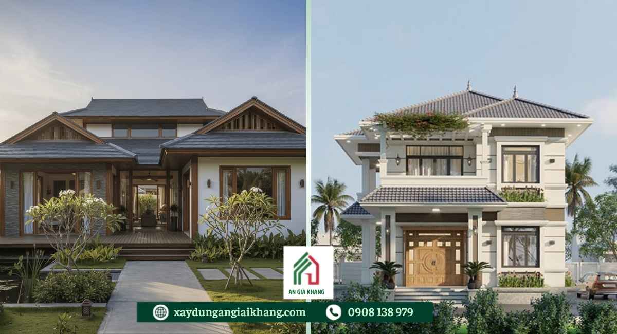 Có nên xây nhà mái Nhật 2 tầng không?