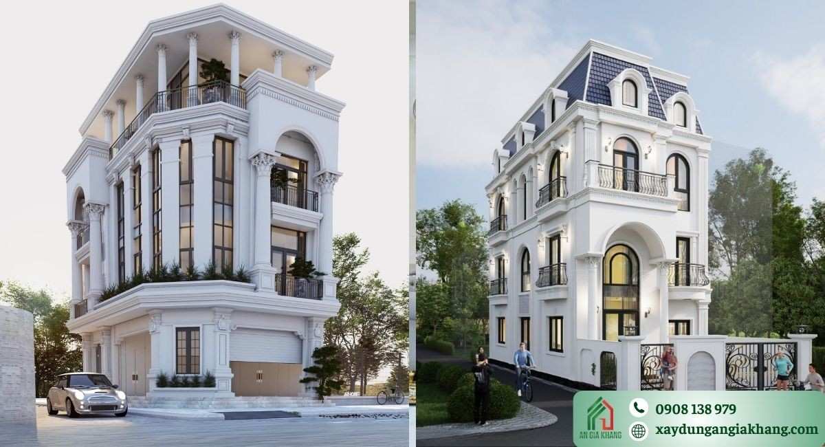 Nhà 2 mặt tiền tân cổ điển sang trọng