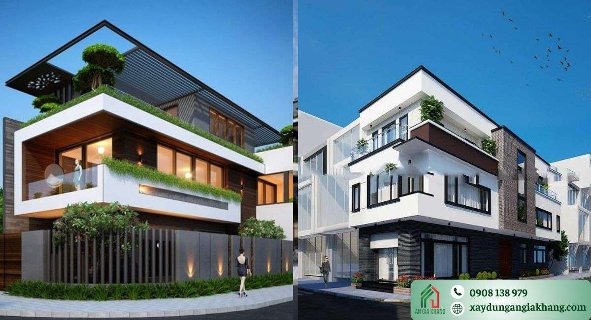 Nhà góc phố 2 mặt tiền diện tích 6x20m