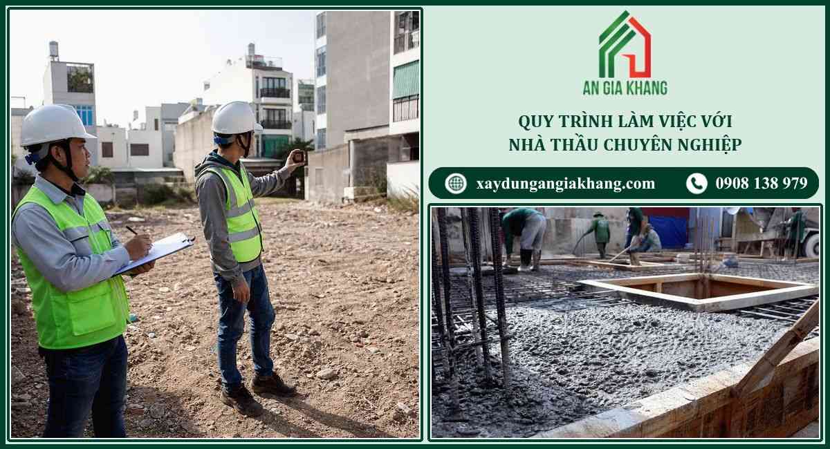 Quy trình làm việc với nhà thầu xây dựng