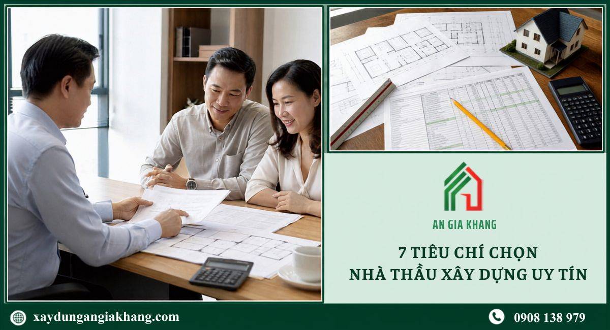 tiêu chí chọn nhà thầu xây dựng
