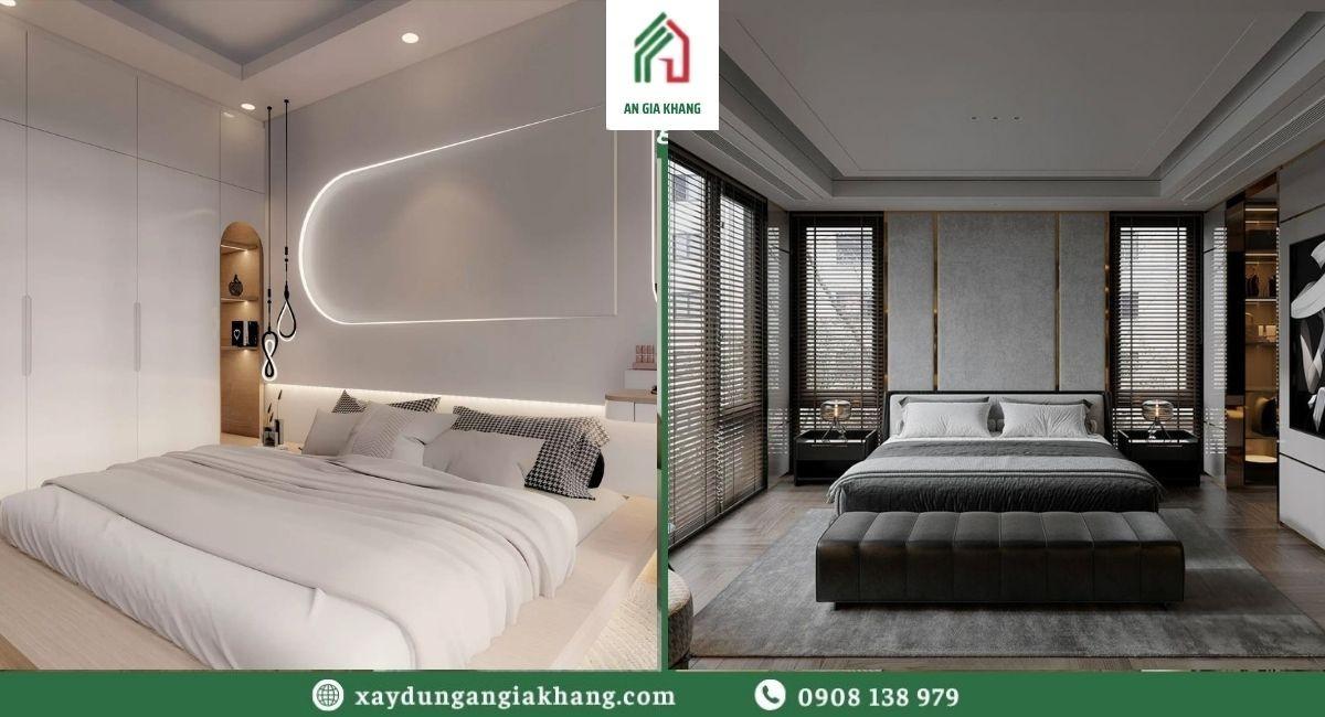 Nội thất phòng ngủ hiện đại tối giản