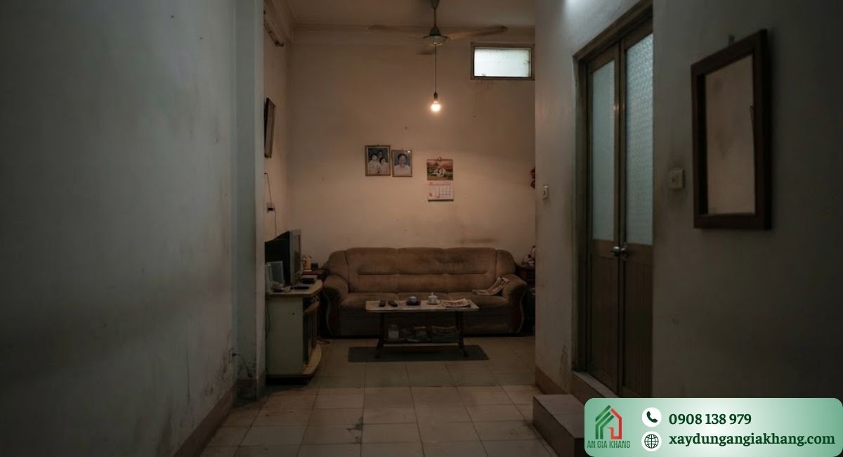 Những vị trí không phù hợp để bố trí phòng khách