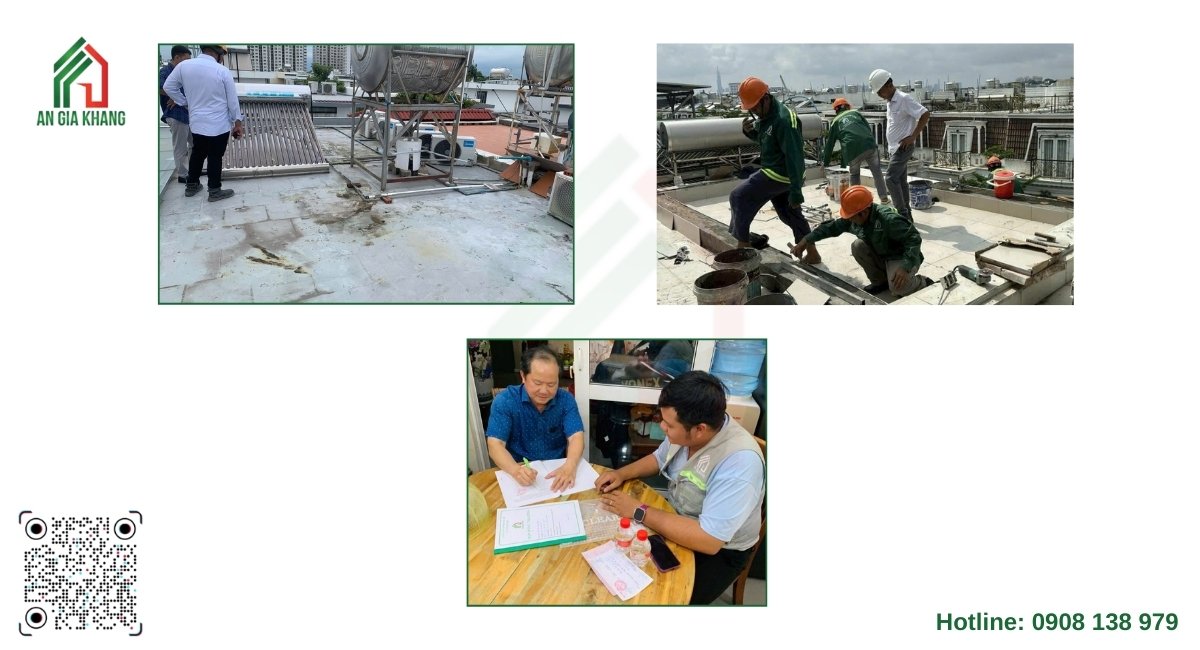 Quy trình chống thấm nhà mái bằng đạt chuẩn