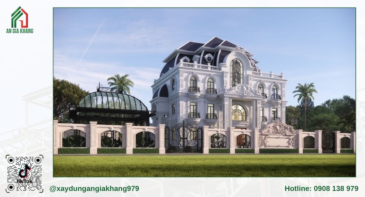 Biệt thự cổ điển có vườn