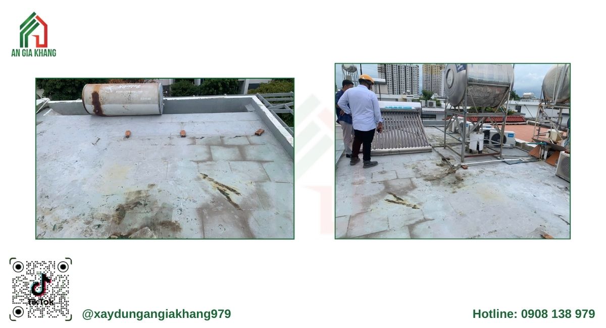 Tác hại khi không chống thấm nhà mái bằng