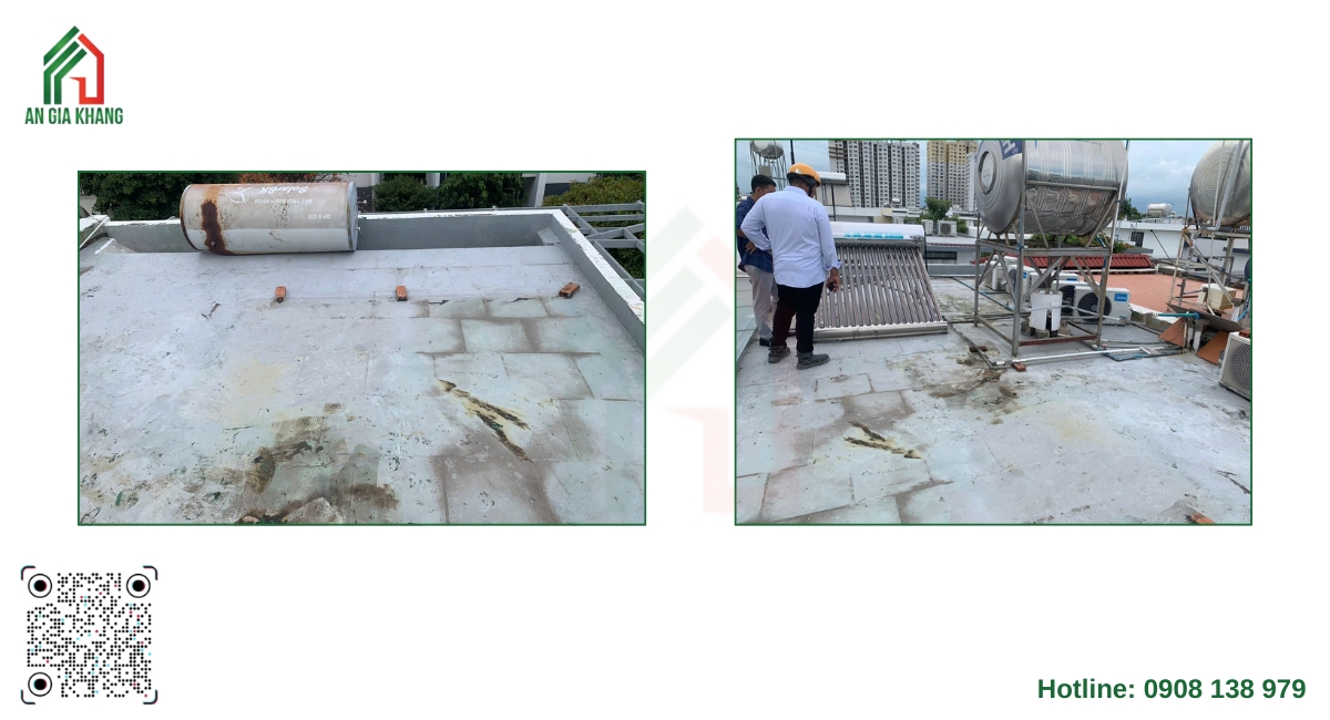 Tác hại khi không chống thấm nhà mái bằng