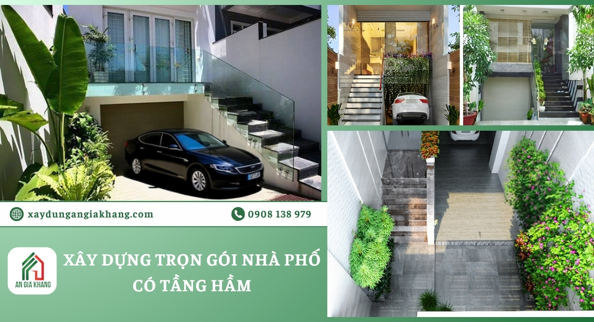 Công trình nhà phố công trình có tầng hầm