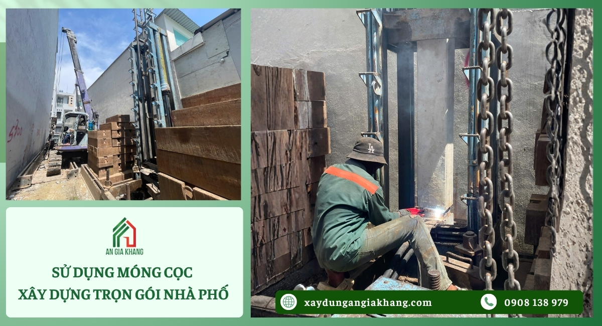 Nhà phố sử dụng móng coc