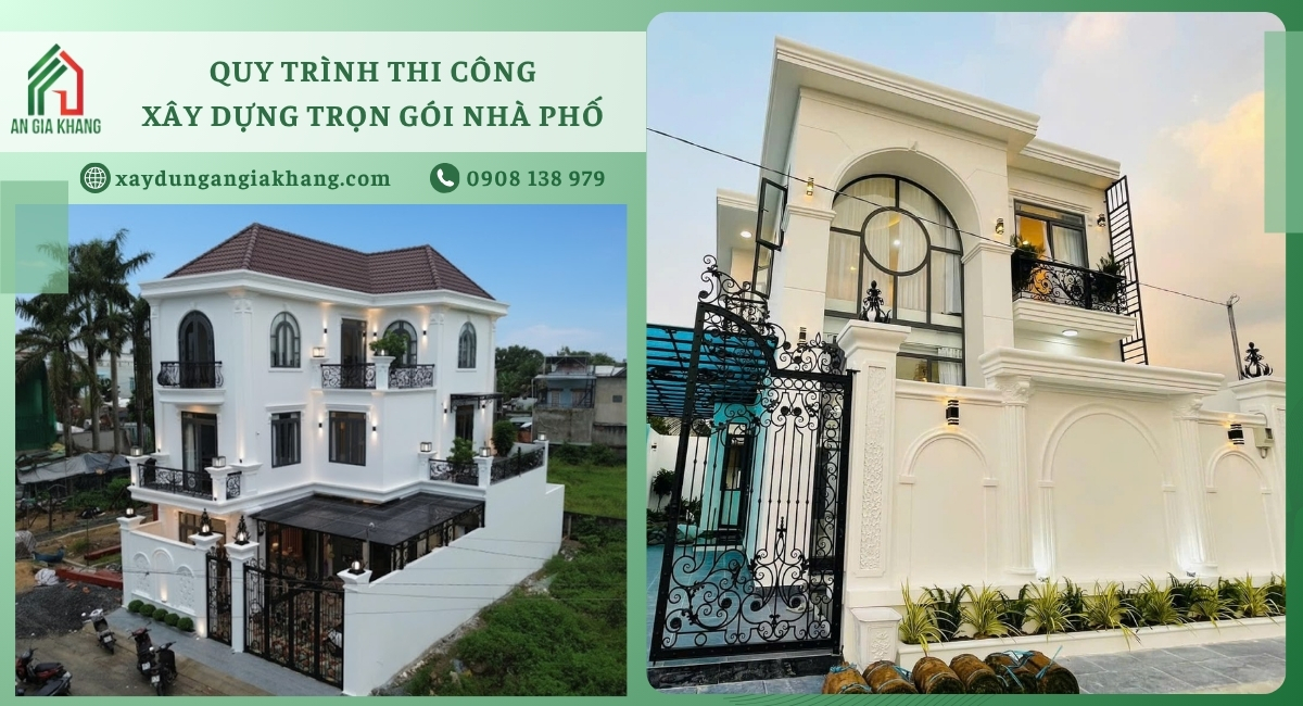 Quy trình thi công xây dựng trọn gói nhà phố