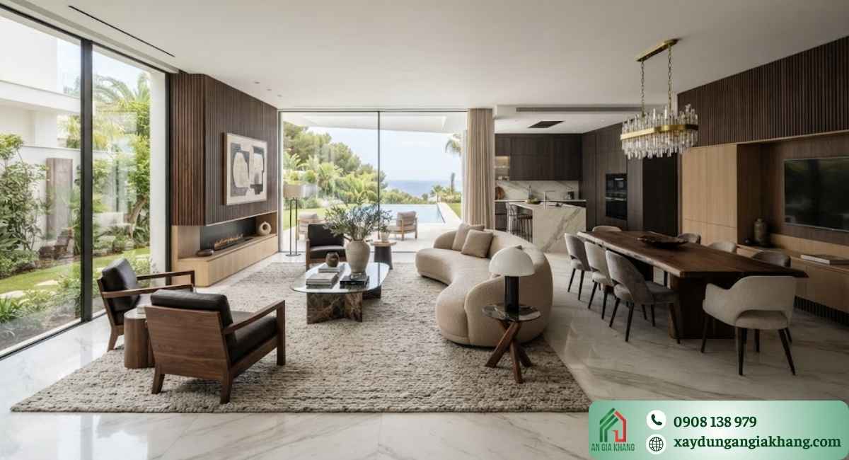 Báo giá thi công nội thất biệt thự