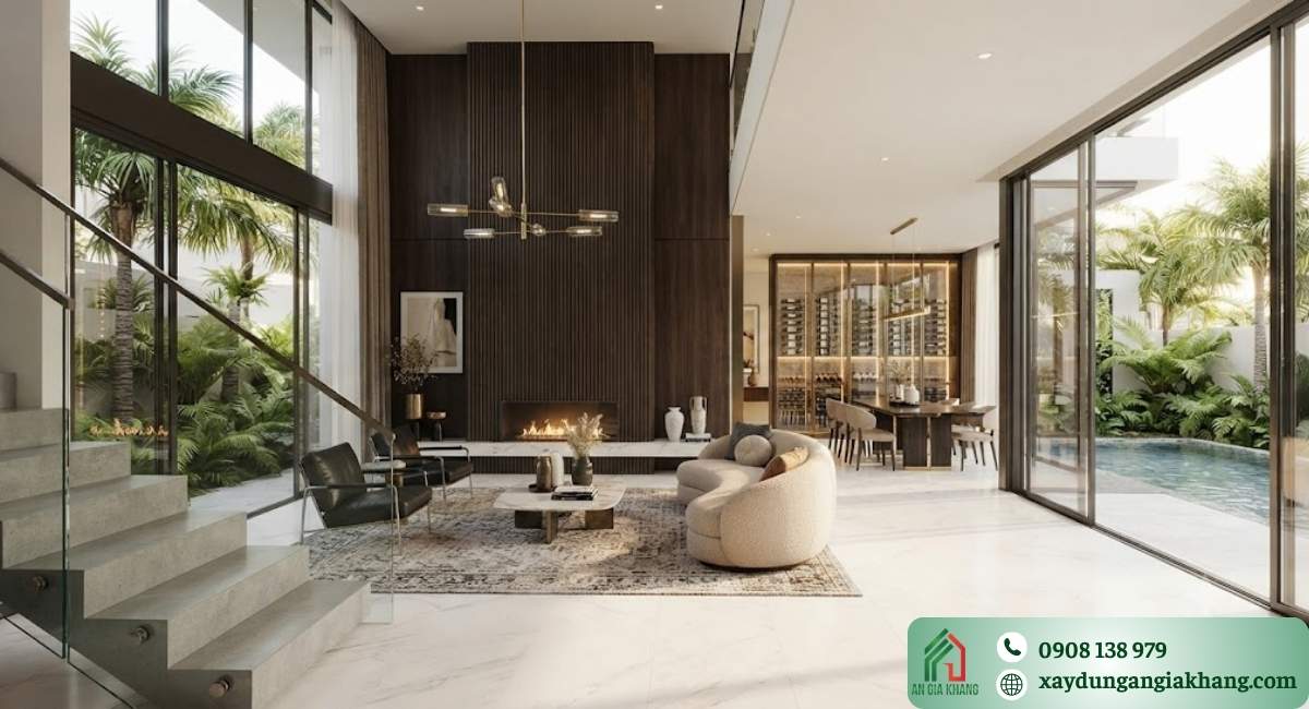 Các hạng mục thi công nội thất biệt thự