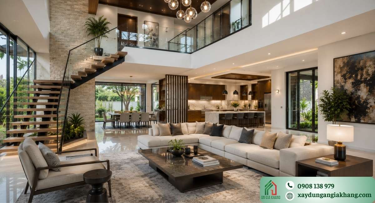 Thi công nội thất biệt thự trọn gói