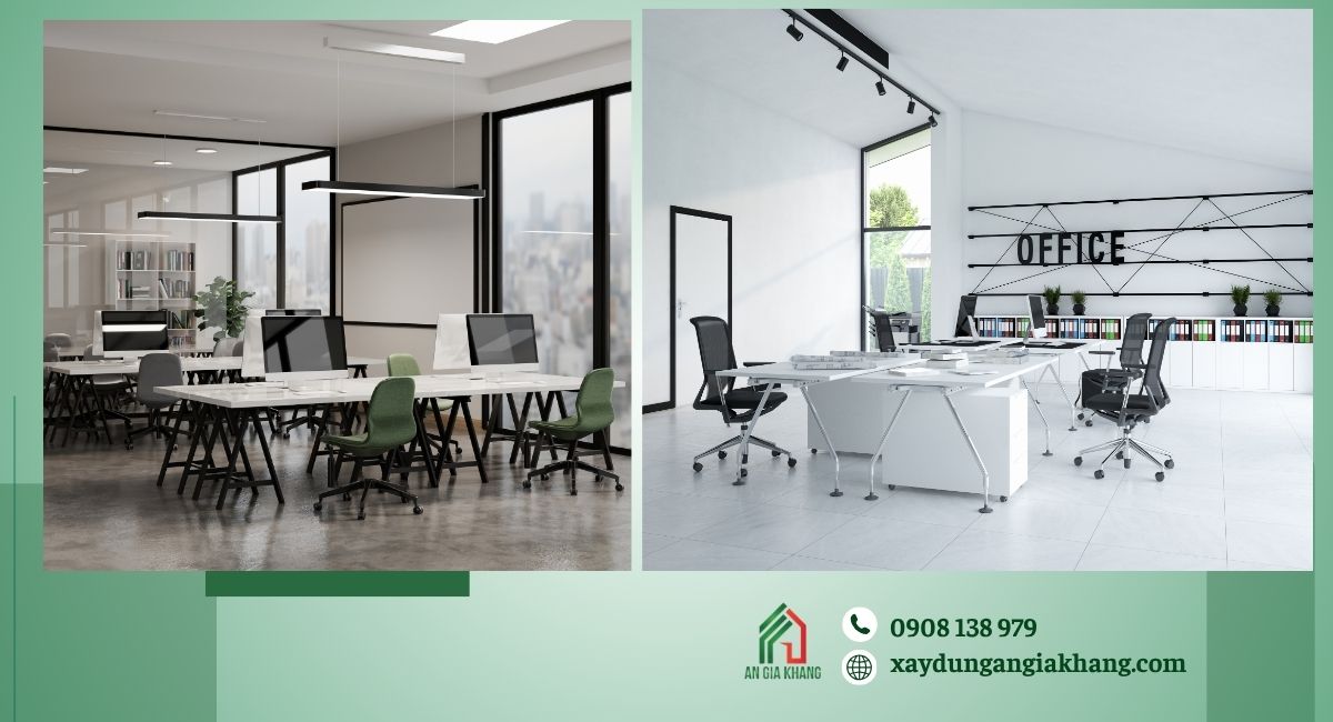 Các hạng mục thi công nội thất văn phòng chuyên nghiệp
