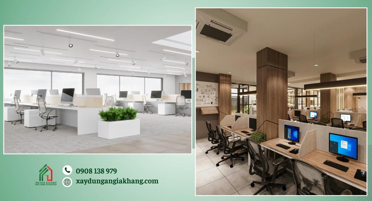 Thi công nội thất văn phòng hiện đại chuyên nghiệp