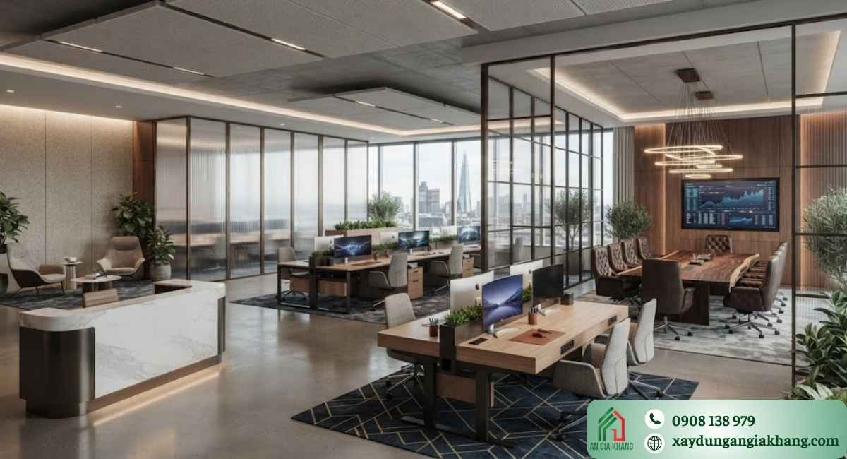 Báo giá thi công nội thất văn phòng
