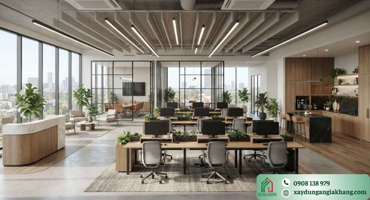 Không gian làm việc hiện đại chuyên nghiệp