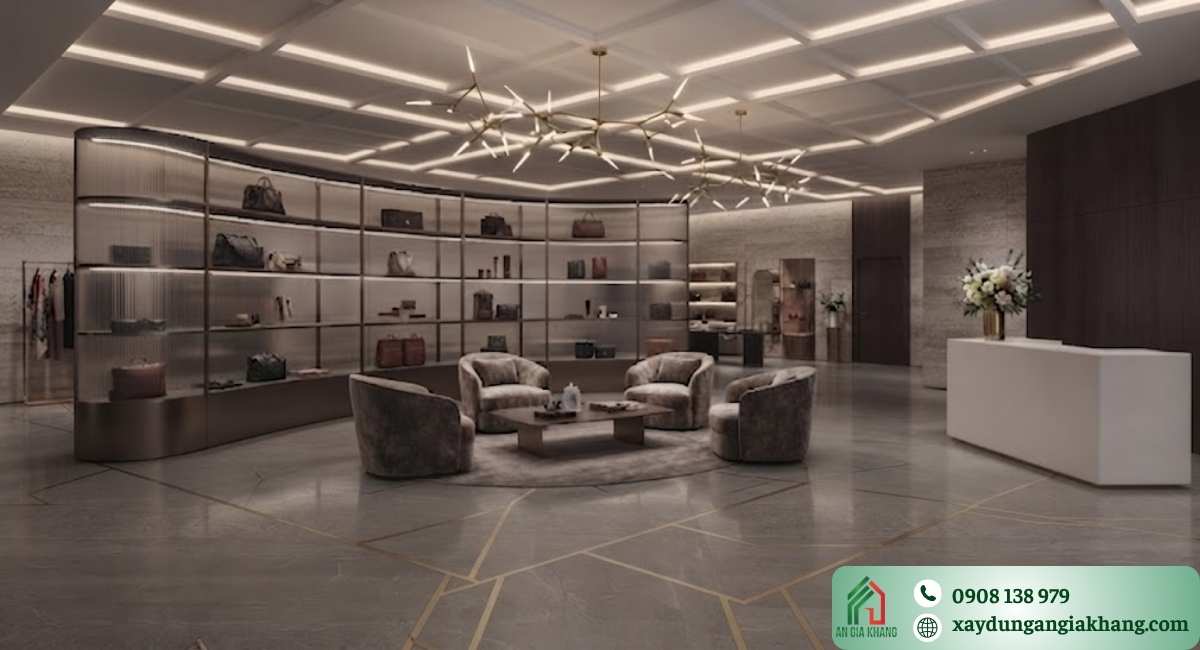 hạng mục quan trọng khi hoàn thiện showroom