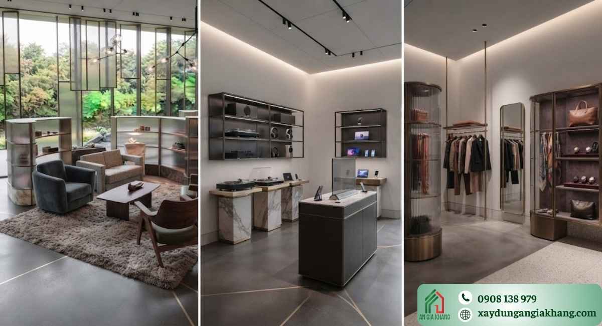 Mẫu showroom tối giản và cao cấp