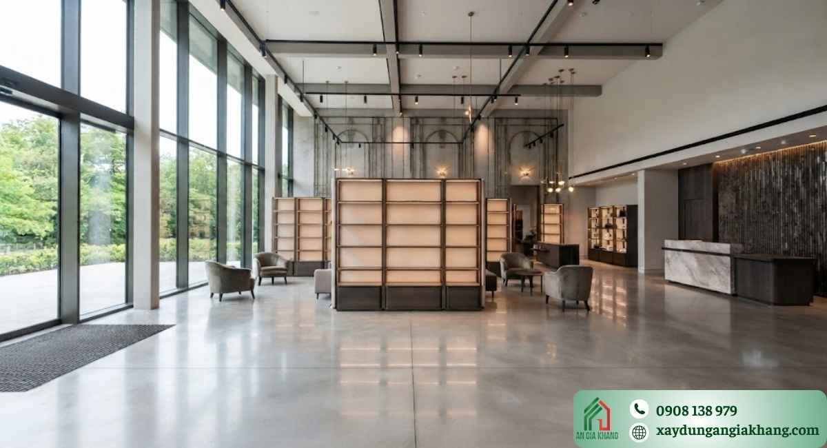 Thi công nội thất showroom hiện đại chuyên nghiệp
