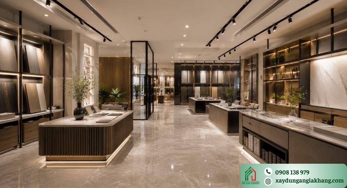 Thiết kế thi công showroom đồng bộ