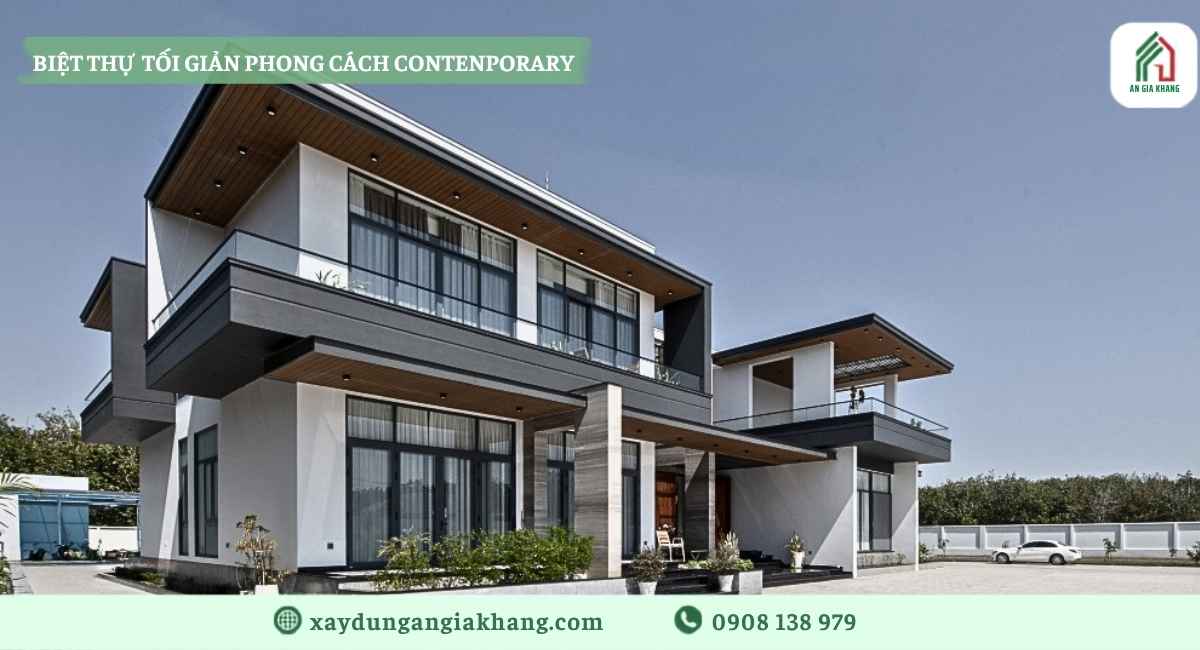 Biệt thự tối giản phong cách contemporary