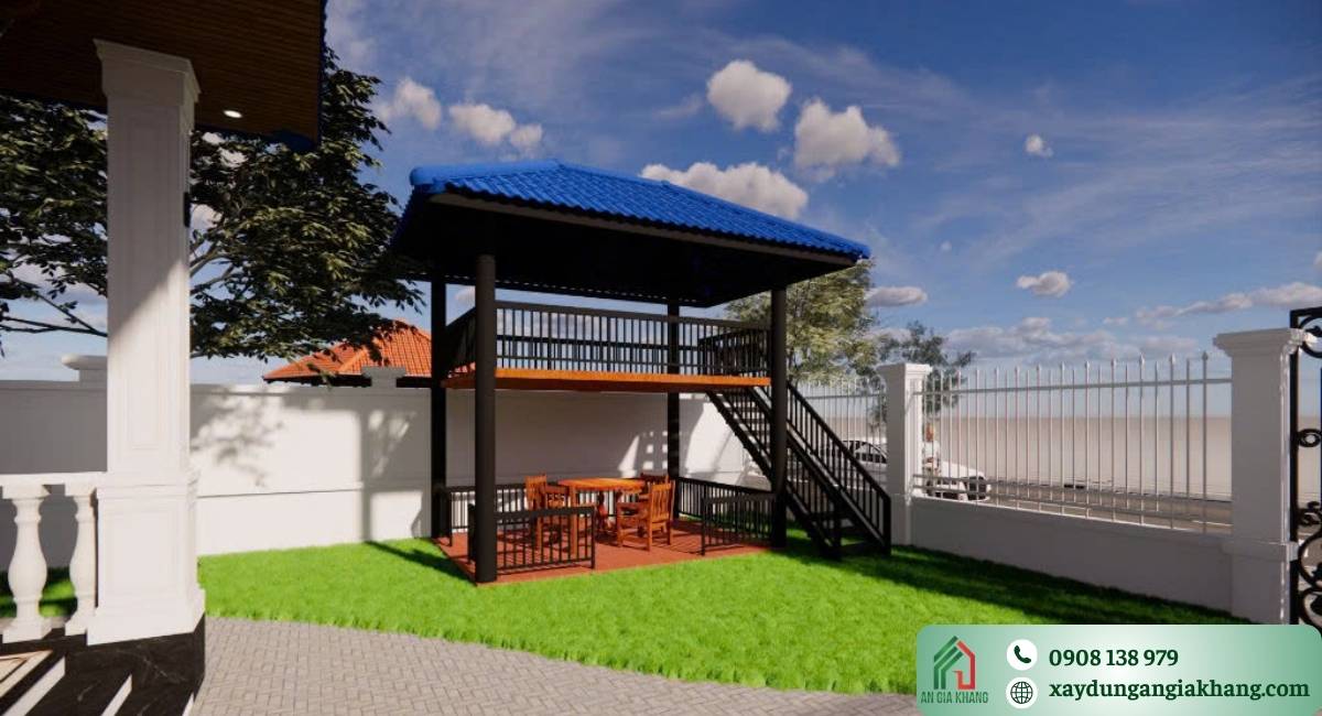 Không gian thư giãn trong thiết kế nhà vườn cấp 4