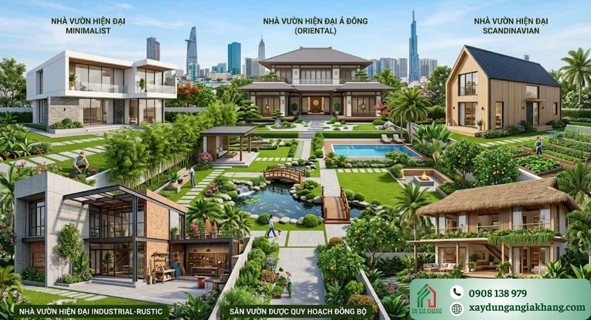 Các mẫu thiết kế nhà vườn hiện đại được ưa chuộng