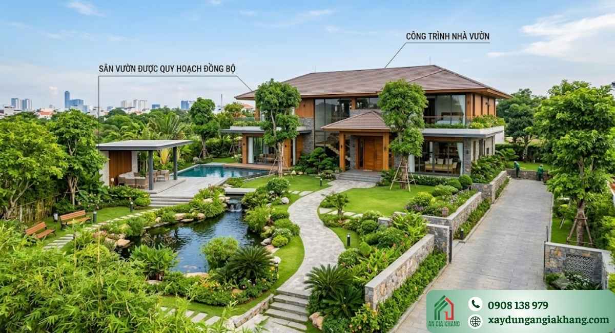 Giá trị thẩm mỹ của thiết kế nhà vườn hiện đại