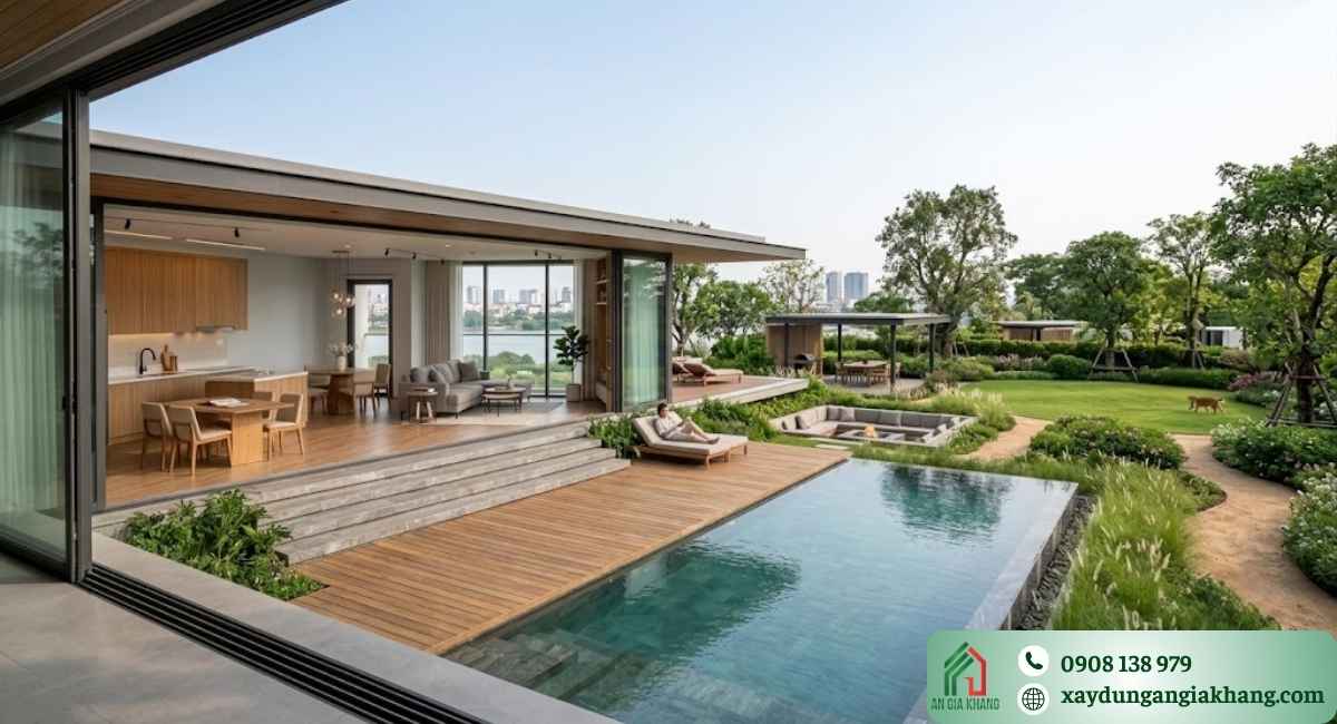 Thiết kế nhà vườn hiện đại đẹp và tiện nghi