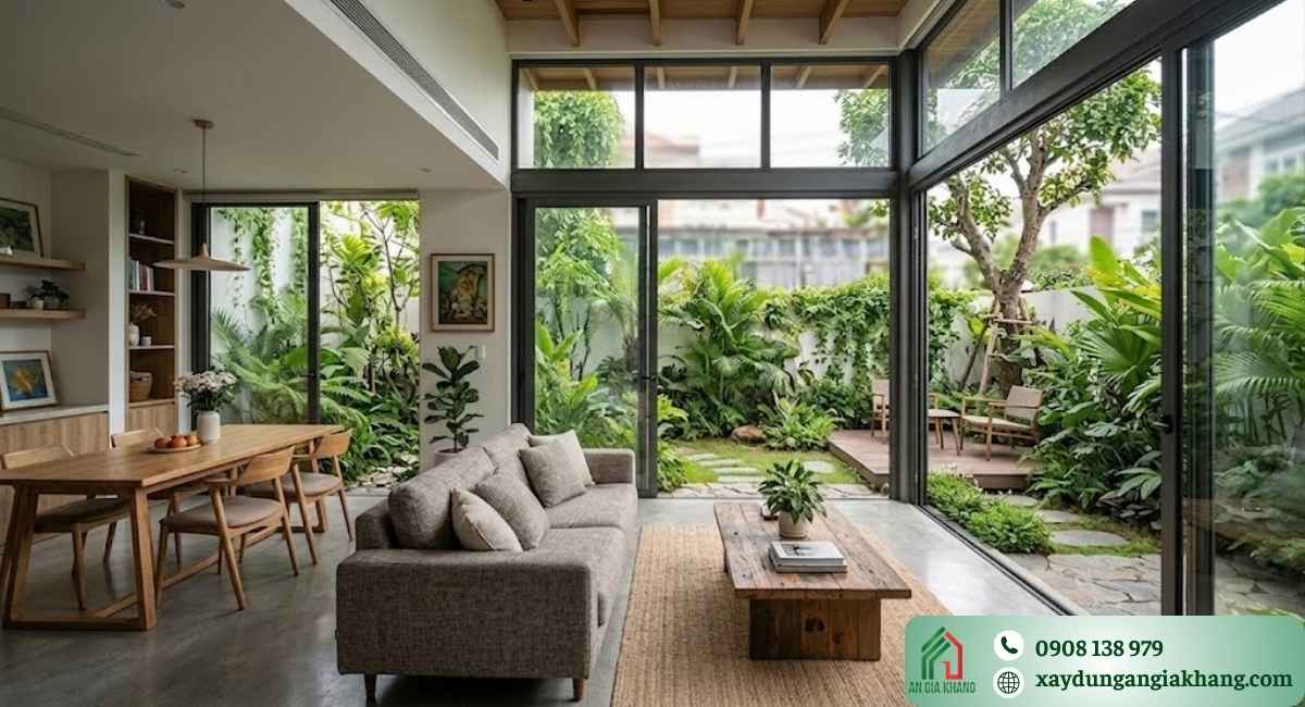 Thiết kế nhà vườn tận dụng ánh sáng và gió tự nhiên