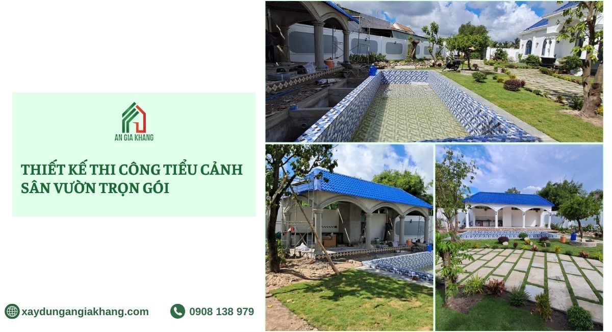 Thiết kế thi công tiểu cảnh sân vườn trọn gói