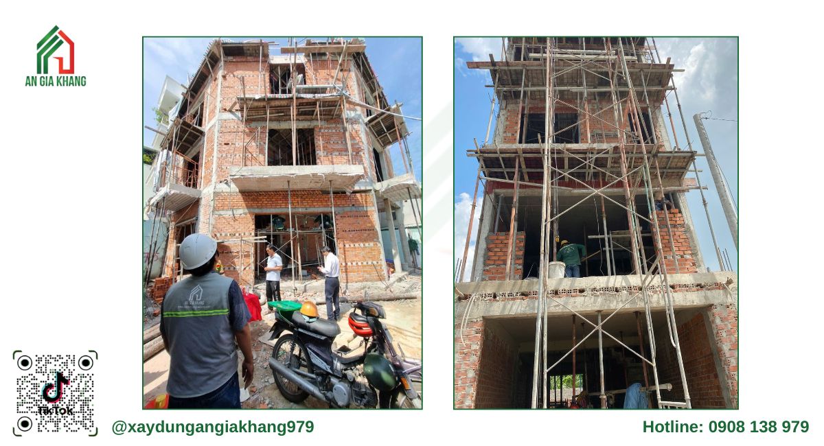 Tiến độ thi công phần thô