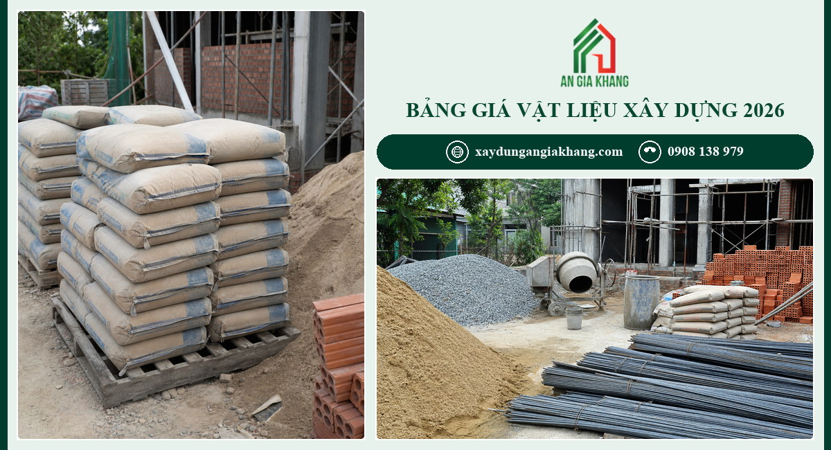 Bảng giá vật liệu xây dựng phần thô 