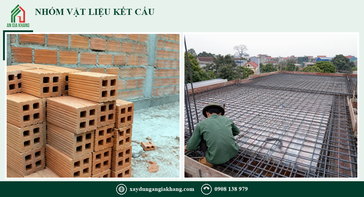 Danh mục vật liệu xây dựng phần thô