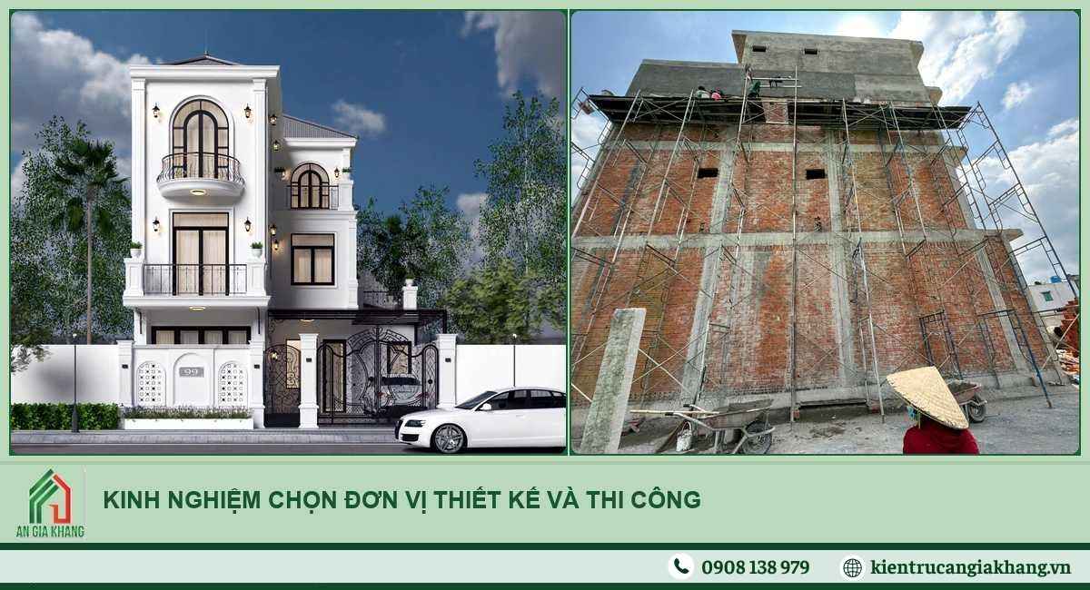 Kinh nghiệm chọn đơn vị thiết kế và thi công 