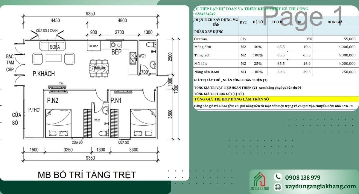 Quy trình thiết kế, xây nhà cấp 4 ở Tây Ninh