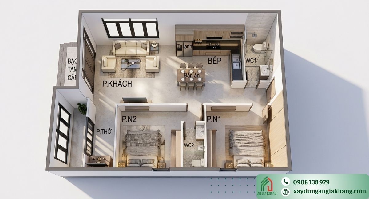 Quy trình thiết kế, xây nhà cấp 4 ở Tây Ninh