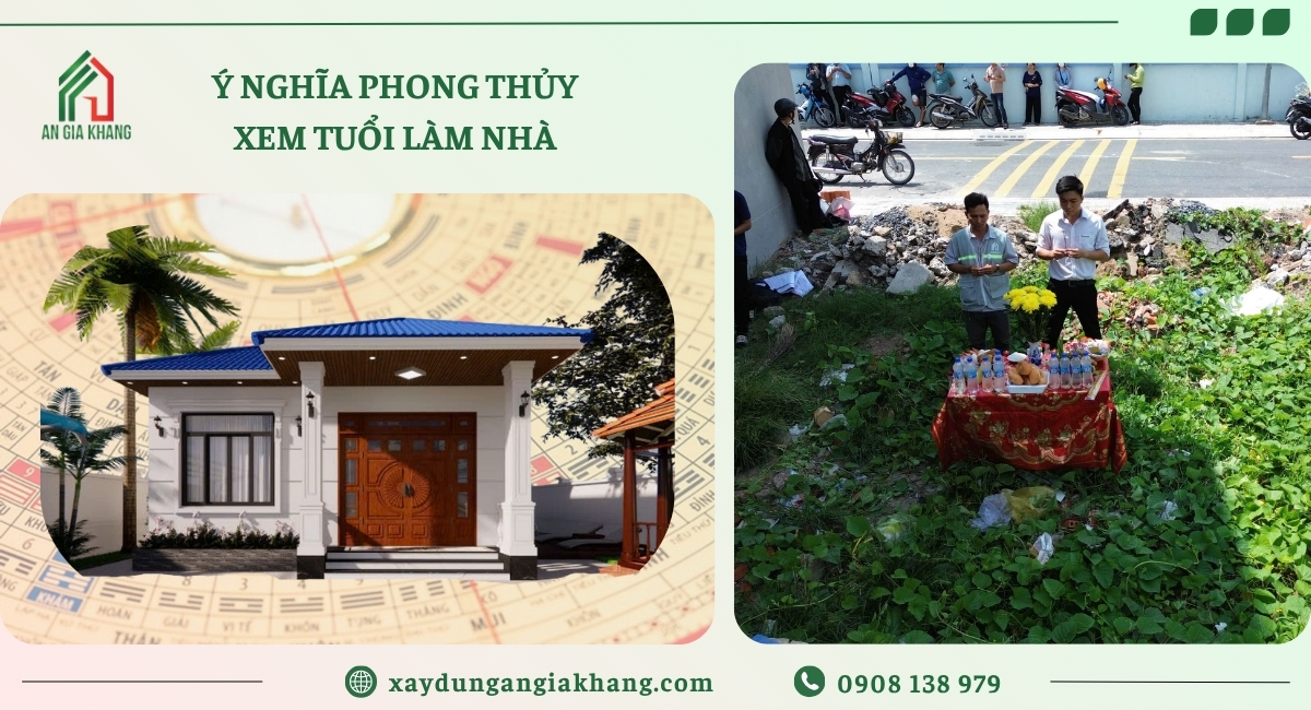 Ý nghĩa phong thủy của việc xem tuổi làm nhà